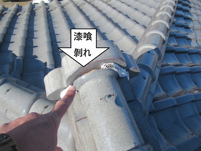 昭和町　屋根現場調査